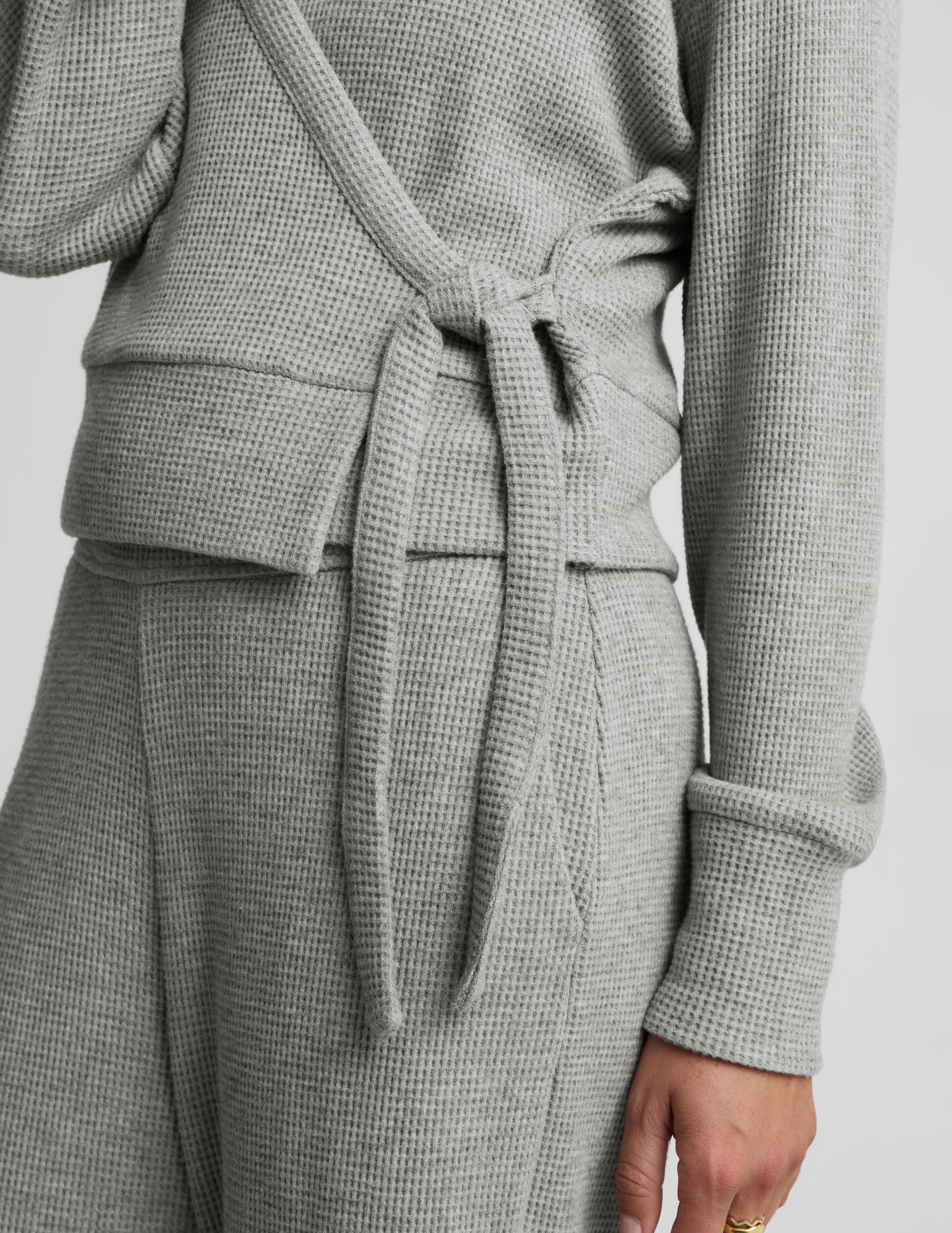 Rest Day Waffle Wrap Pullover | Beyond Yoga | Beyond Yoga
