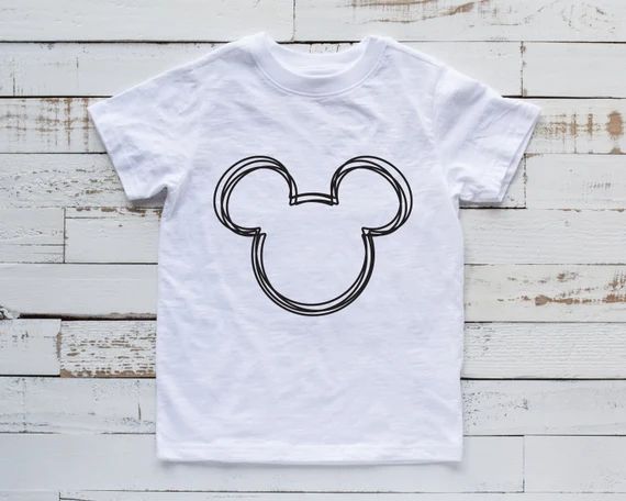 Scribble Mickey Mouse Disney T shirt - Infant Toddler and Youth - Disney Matching Family Shirts | Etsy (US)