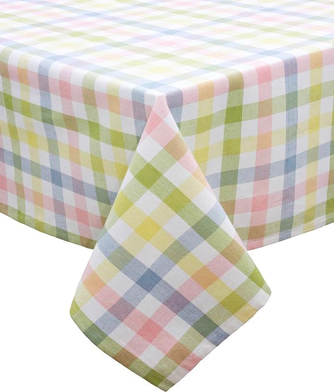 COTTON CRAFT Countryside Classic Gingham Buffalo Check Plaid Tablecloth - Premium Cotton - Spring... | Amazon (US)