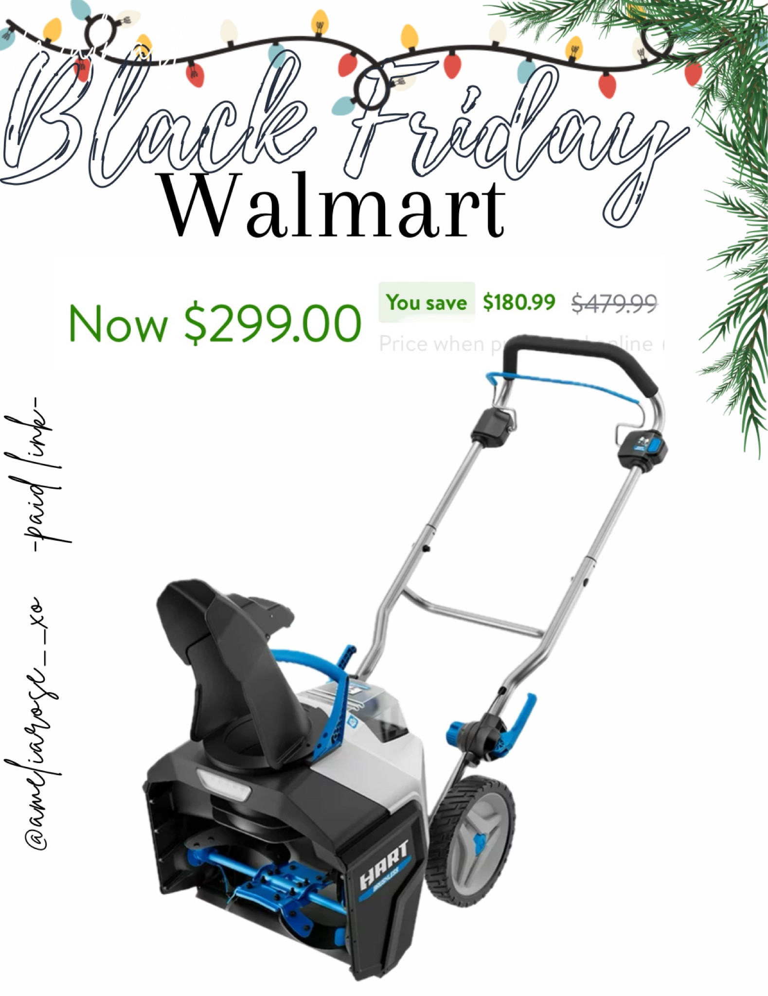Snow blower (and snow gear) on sale at Walmart for Black Friday!! Great gift for him! 

#LTKhome #LTKGiftGuide #LTKCyberWeek