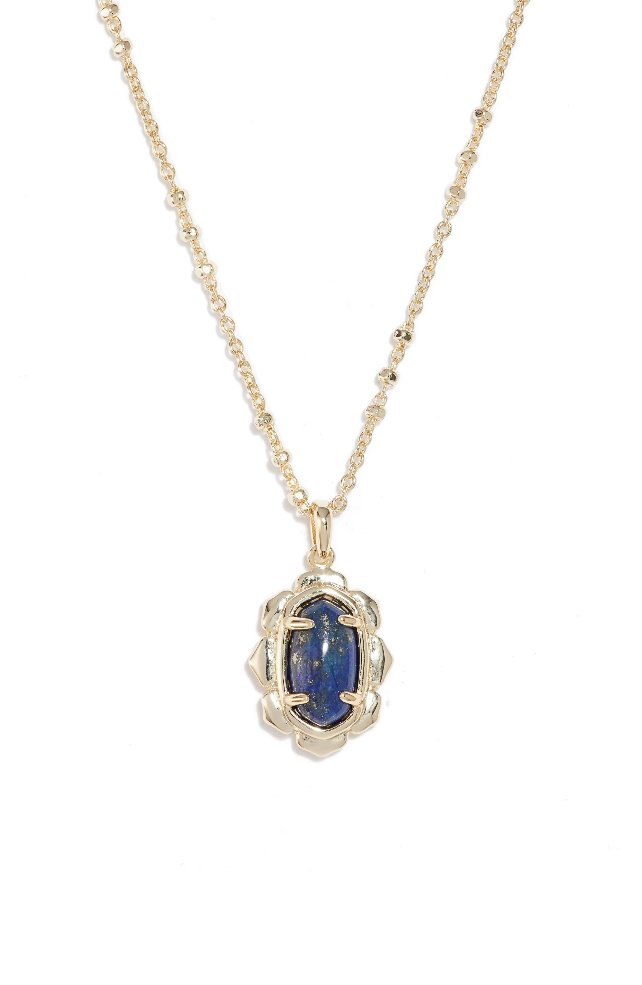 Kendra Scott Piper Pendant Necklace in Blue Lapis at Nordstrom | Nordstrom