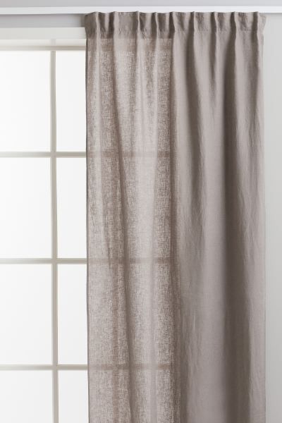2-pack Linen Curtain Panels - Light beige - Home All | H&M US | H&M (US + CA)