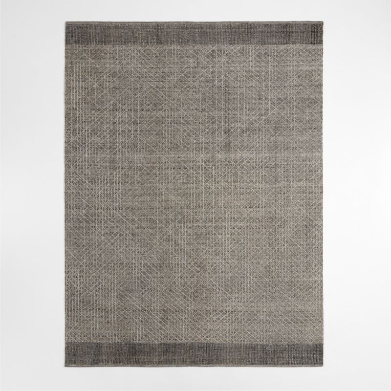 Chamonix Pet-Friendly Performance Wool-Blend Handwoven Brown Area Rug 6'x9' + Reviews | Crate & B... | Crate & Barrel
