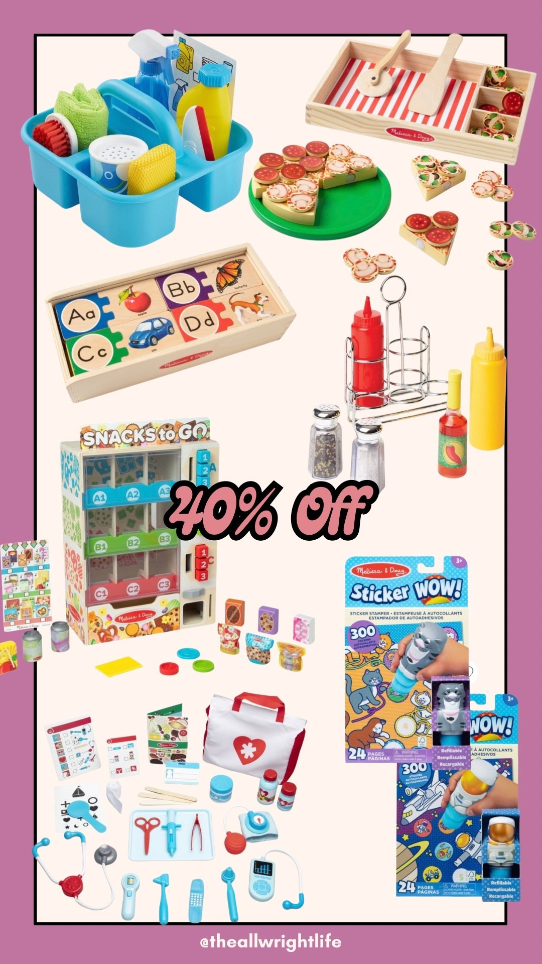 Today only!


Wood toys
Pretend play toys
Play kitchen
Easter basket fillers 



#LTKmomlife #LTKKids
