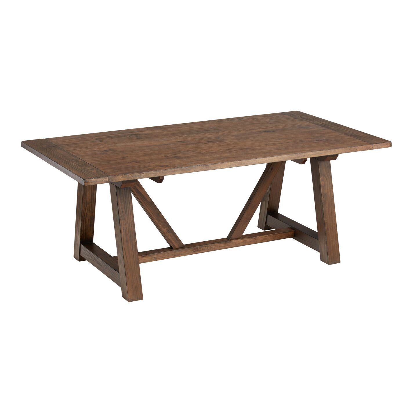 Leona Wood Farmhouse Extension Dining Table | World Market