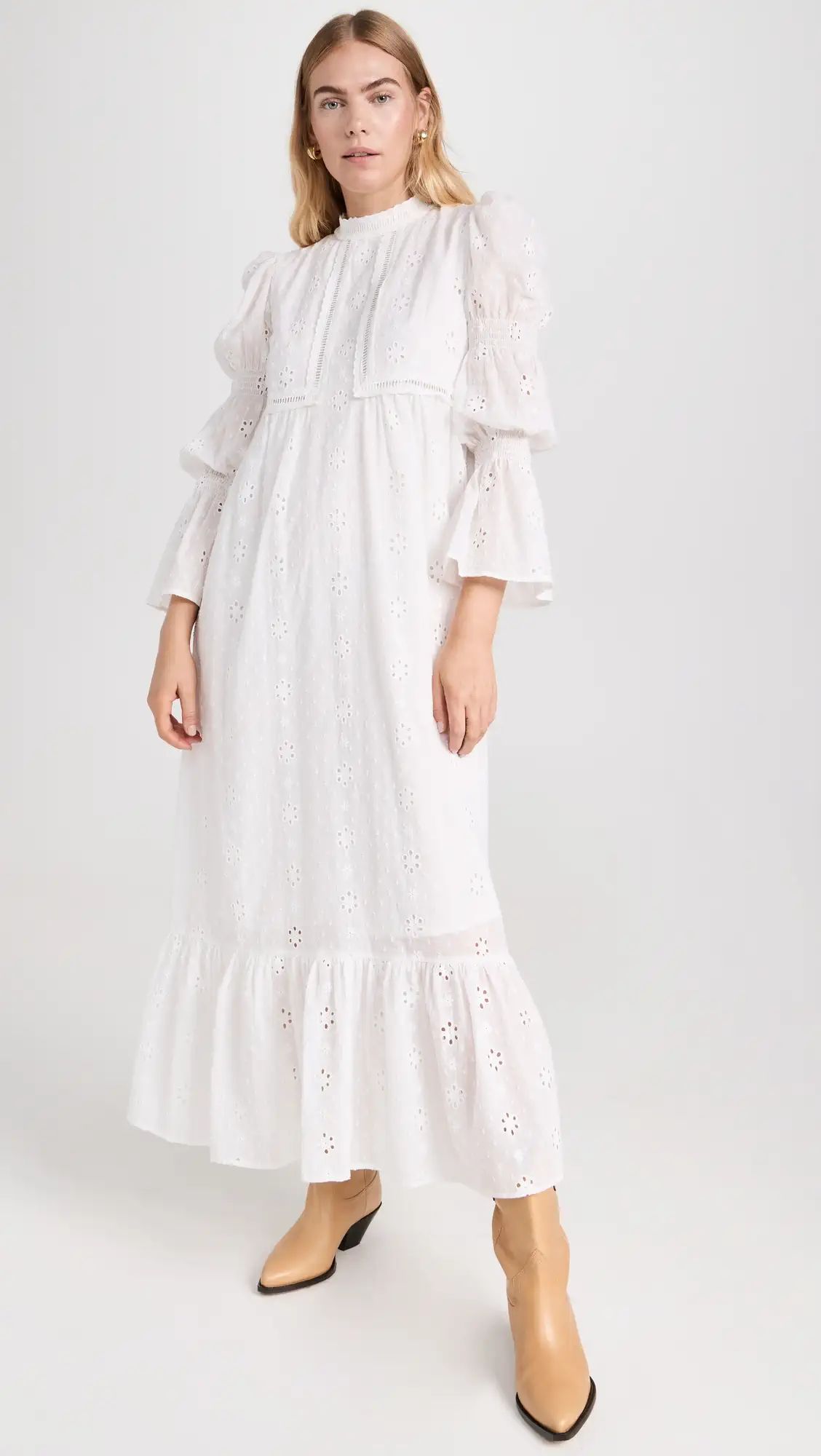 English Factory Embroidered Swiss Dot Maxi Dress | Shopbop | Shopbop
