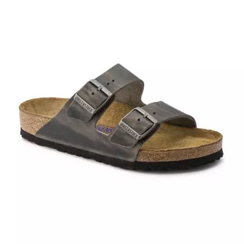 Adult BIRKENSTOCK Arizona Leather Soft Footbed Slide Sandals | Scheels