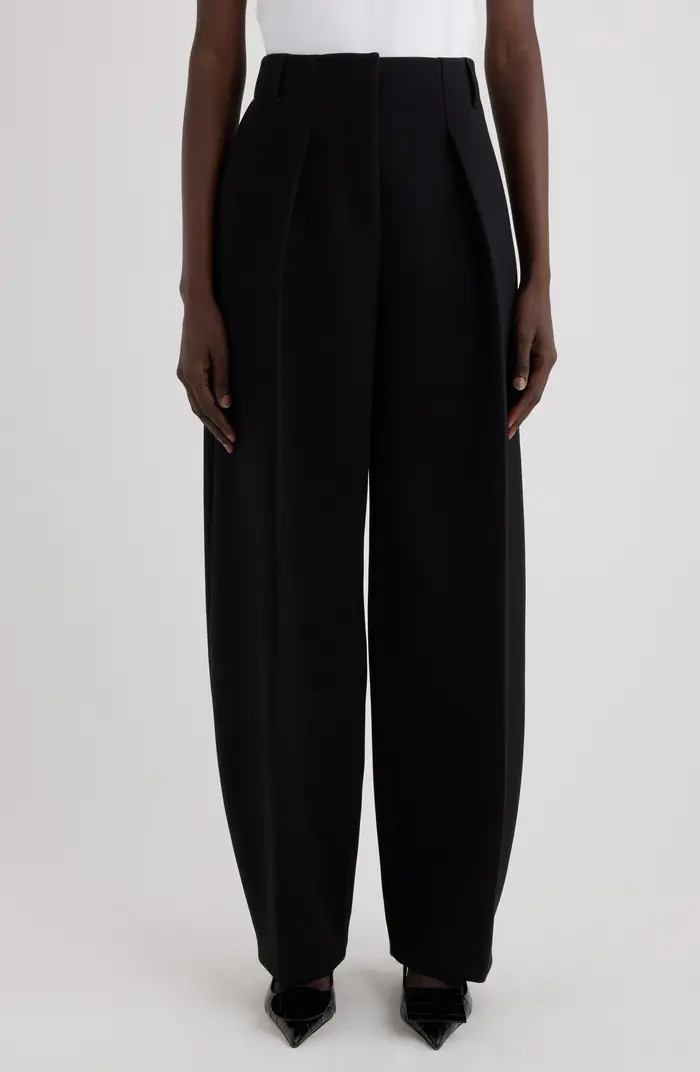 Jacquemus Le Pantalon Ovalo Pleated Wide Leg Pants | Nordstrom | Nordstrom