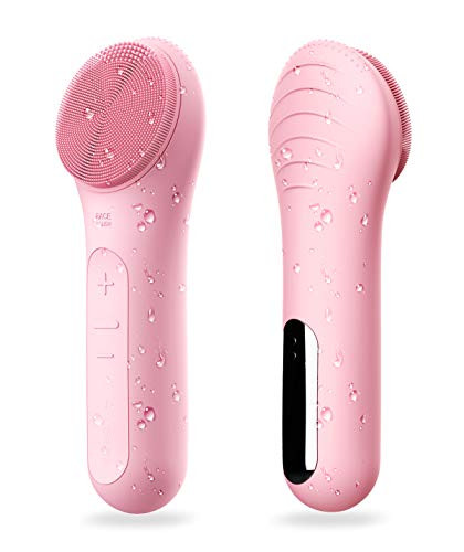 NågraCoola CLIE Facial Cleansing Brush, Waterproof and Rechargeable Electric Face Scrubber for Men & Women, Exfoliating, Massaging, and Cleansing - Pink | Amazon (US)