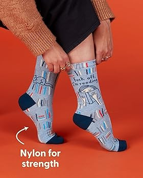 Blue Q Women's Funny Novelty Crazy Crew Socks with Sayings | Amazon (US)