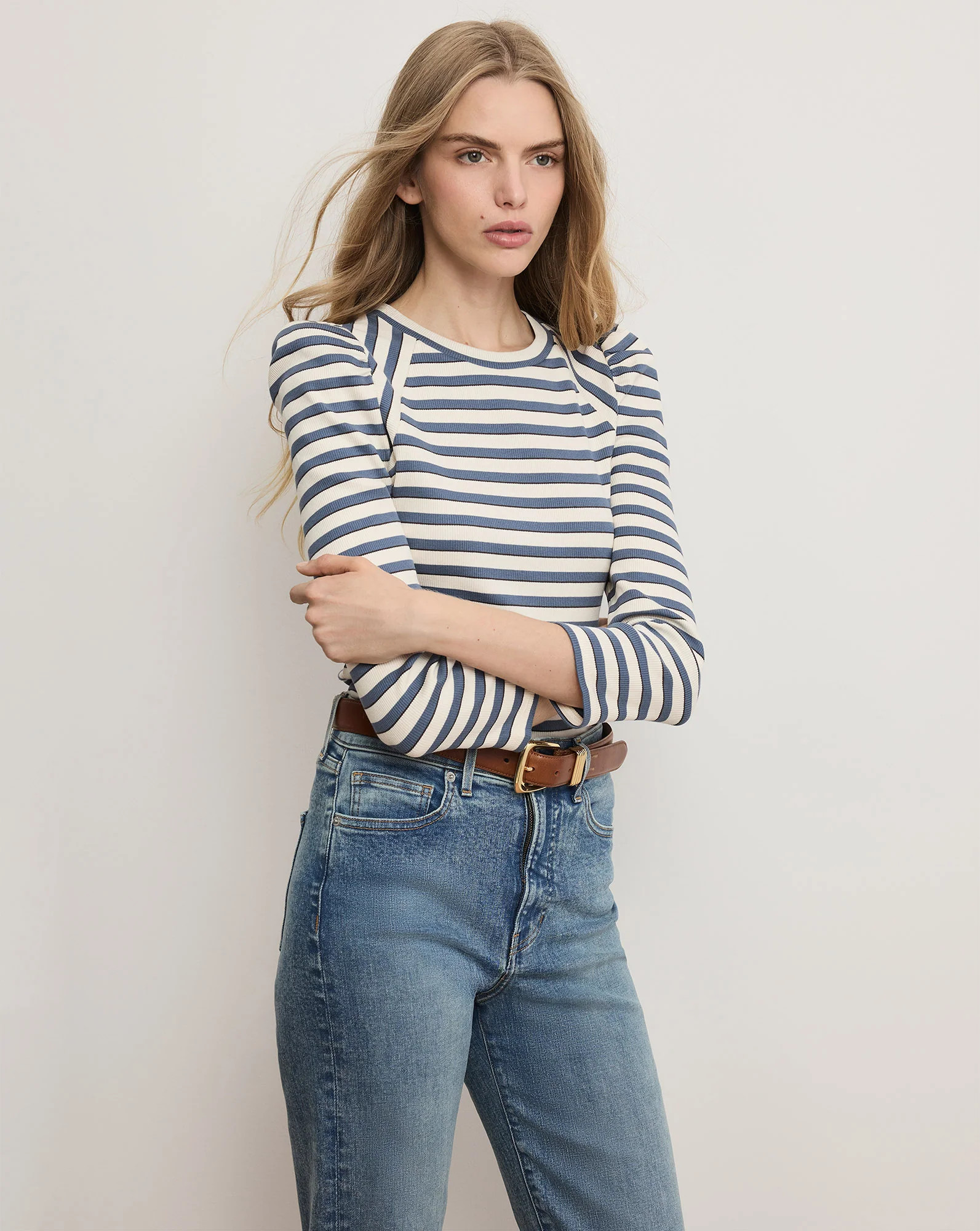 Delano Puff-Sleeve T-Shirt | Veronica Beard