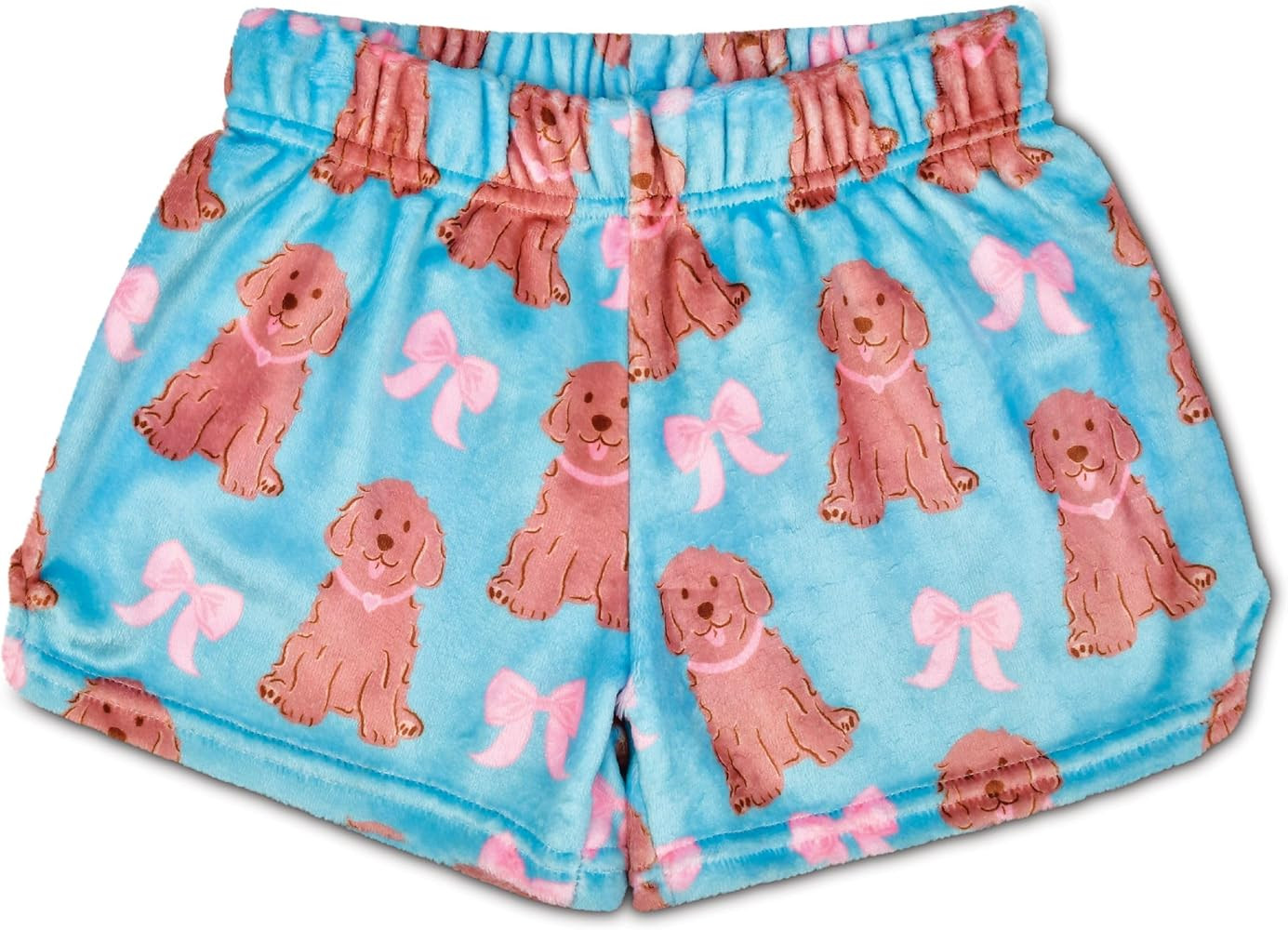 iscream Big Girls Silky Soft Fun Print Plush Fleece Shorts - Furry Friends Collection | Amazon (US)
