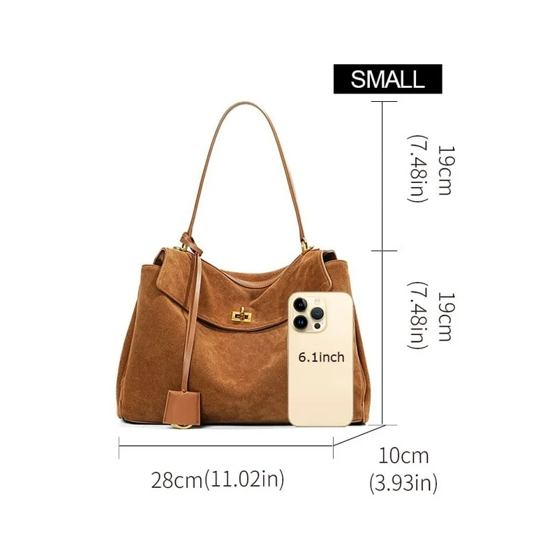 Soft Genuine Leather Rodeo Women's Bag Large Capacity Handbag Underarm Bag Casual Lazy Bag Niche ... | Walmart (US)