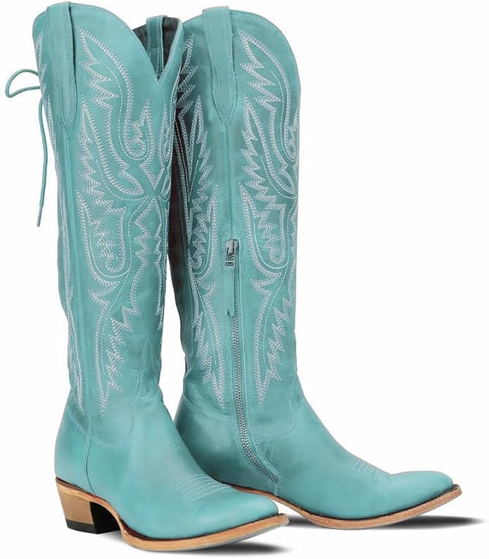 MissHeel Over the Knee Cowboy Boots for Women Adjustable Thigh High Cowgirl Boots | Amazon (US)
