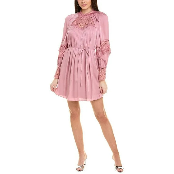 Ungaro womens  Joy Silk-Blend Mini Dress, L, Pink | Walmart (US)