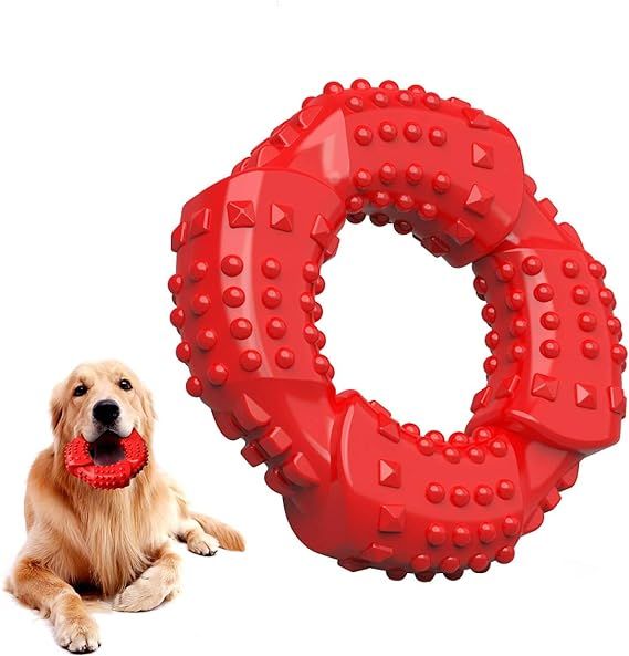 Feeko Dog Chew Toys for Aggressive Chewers Large Breed, Non-Toxic Natural Rubber Long-Lasting Ind... | Amazon (US)
