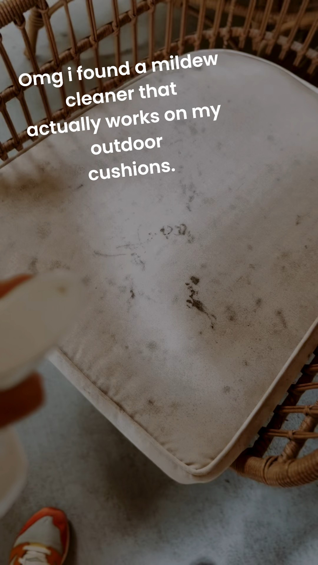 I live in humid paradise and mildew and mold eat my outdoor cushions alive in August, this actually works within a few minutes. I’ve tried everything and nothing has worked this well! 

#LTKHome