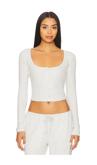Ellis Cardigan in Light Grey Heather | Revolve Clothing (Global)