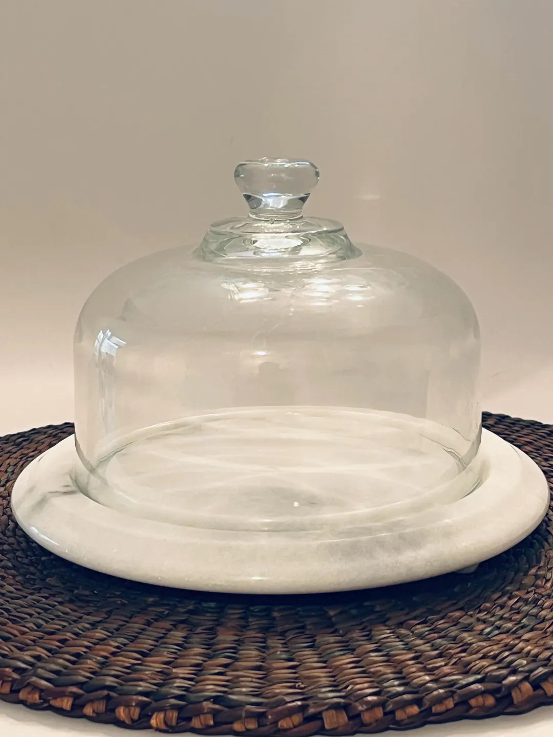Gray Marble Cloche Cheese Dome Vintage - Etsy | Etsy (US)