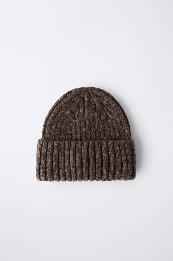 3-14 YEARS / BUTTON-KNIT HAT WITH WOOL | Zara US