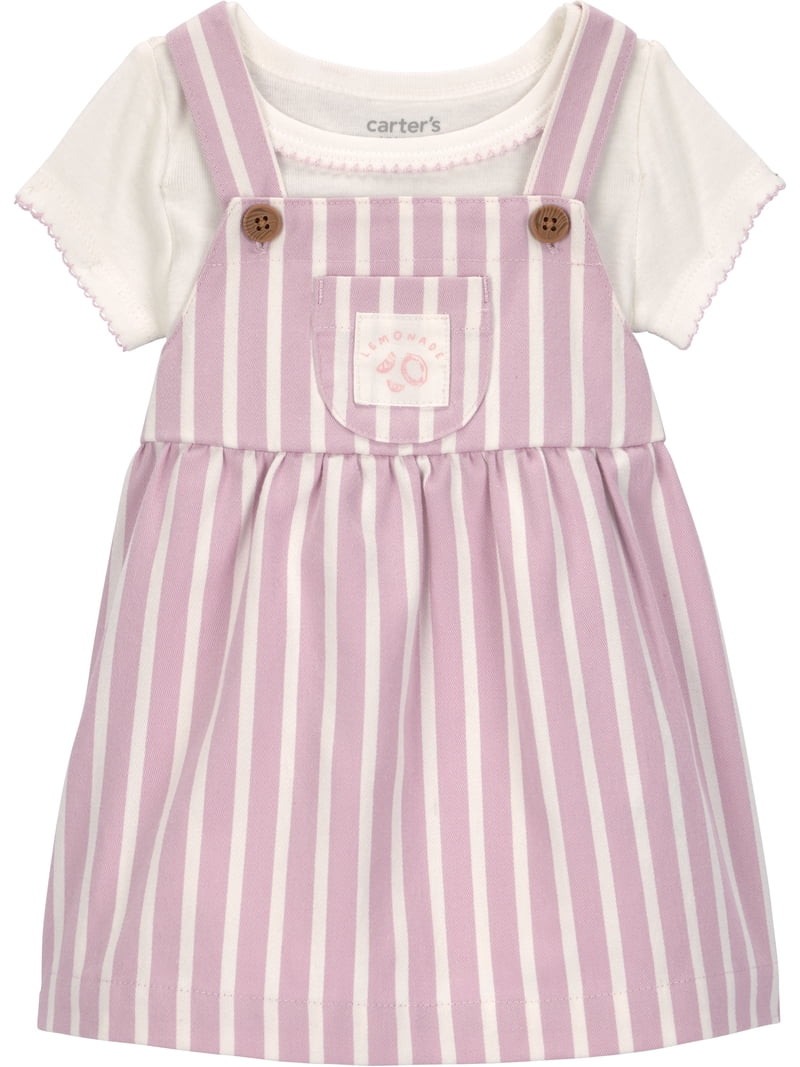 Carter's Child of Mine Baby Girl Dress Set, 2-Piece, Sizes 0/3-24 Months | Walmart (US)