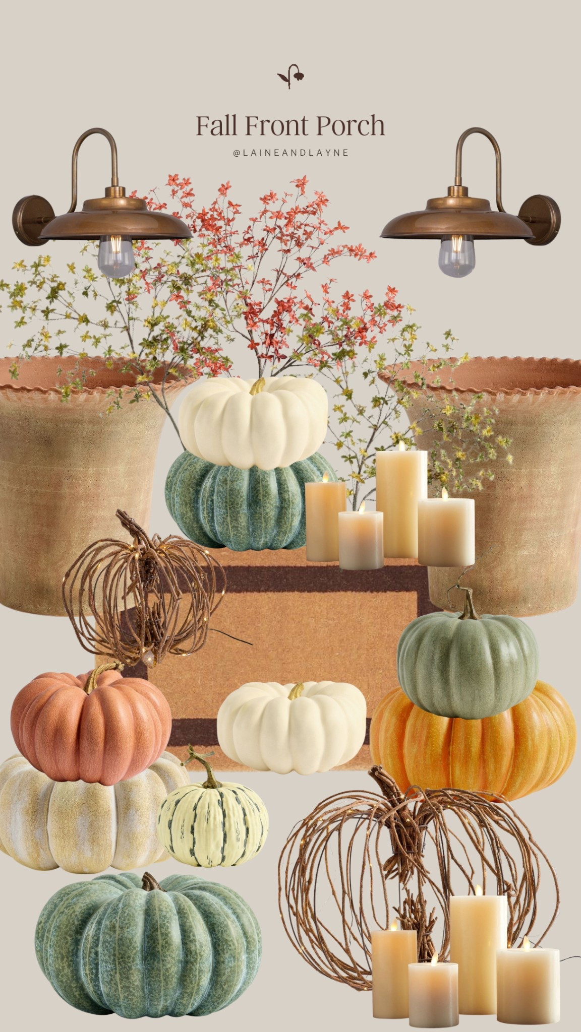 Fall front porch loading! The best faux pumpkins and the prettiest lit natural pumpkins 🍂 

#LTKSeasonal #LTKHome