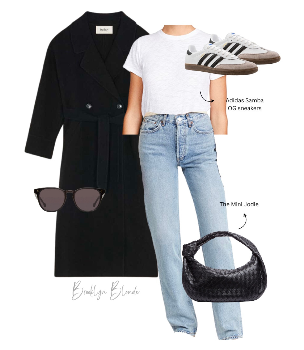 Styling one my favorite pairs of white sneakers - the Adidas Samba OG Sneakers. A great shoe to pair with the Jodie Small bag. 

bag outfit l sneakers outfit l white sneakers l jeans outfit l white tee outfit l black coat outfit l relaxed outfit 