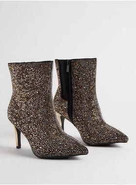 Embellished Pointed Toe Stiletto Bootie (WW) | Torrid (US & Canada)