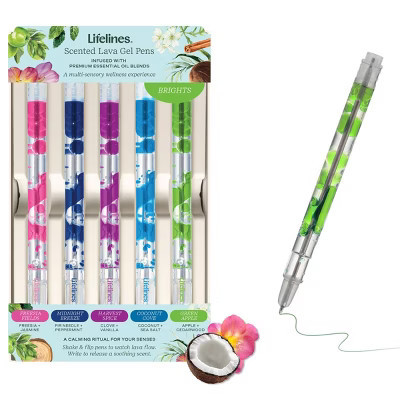 Lifelines 5pk Scented Lava Pens Brights | Target