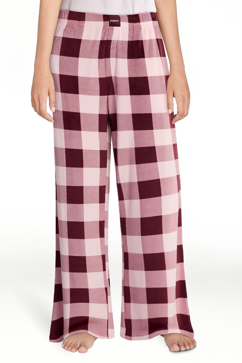 Joyspun Pantalones de Dormir de Pierna Ancha de Terciopelo para Mujer Talla XS-3X | Walmart (US)