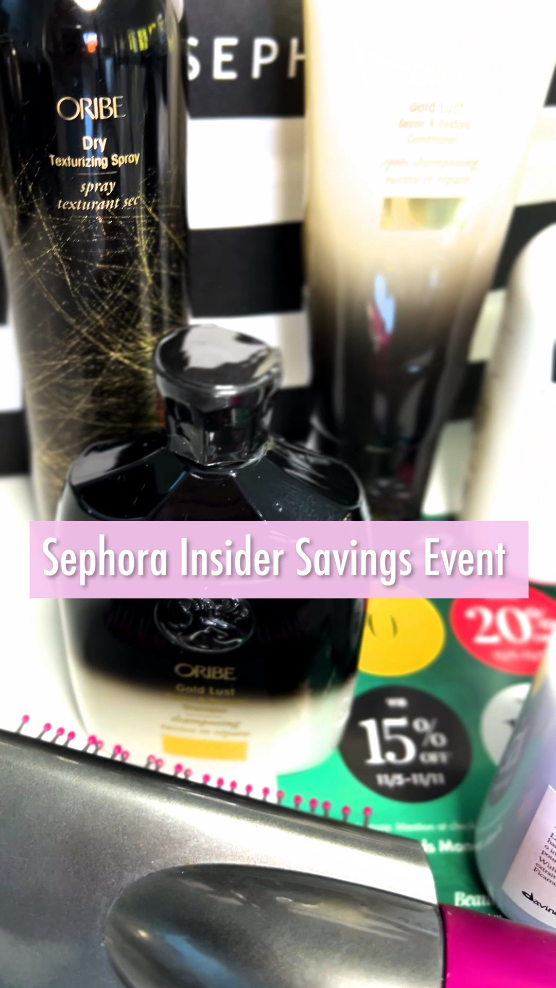 Sephora Savings Event top recommendations - Haircare Edition
1️⃣ Oribe Gold Lust shampoo & conditioner is spendy but so worth it. My hair is completely transformed from dry and frizzy to hydrated and sleek and it keeps my blondes truer longer!
2️⃣ The best affordable dupe for the Oribe is Verb Ghost shampoo and conditioner. The ingredients are very similar and they work almost as well as Oribe!
3️⃣ Davines Love Smoothing Perfector is by leave in conditioner, heat protectant, & styling cream all in one. 
4️⃣ Dyson Airwrap dries my hair in half the time with less heat damage than other blow dryers.

Use code SAVINGS to shop the Sephora Sale!

#LTKbeauty #LTKVideo #LTKsalealert