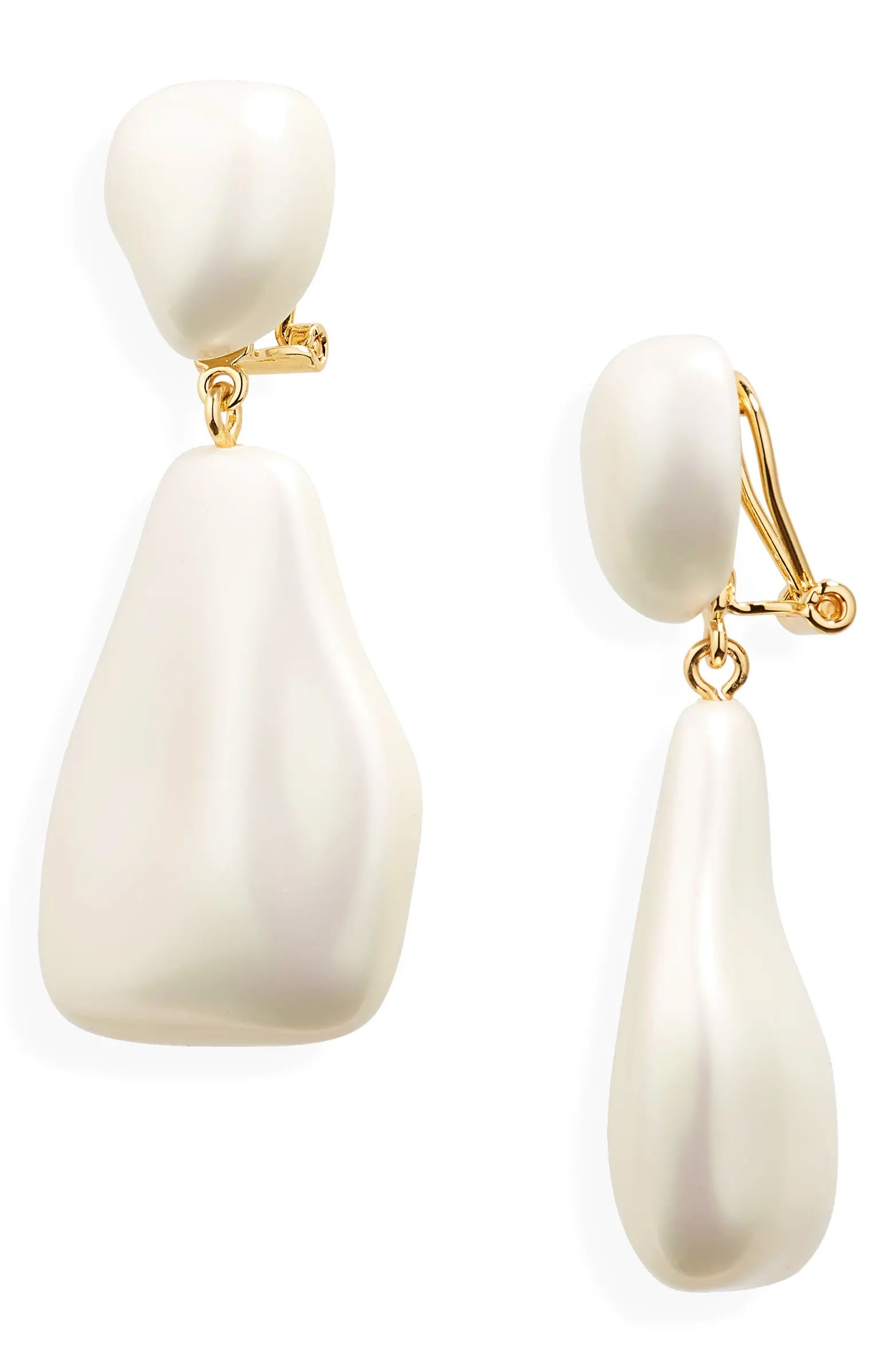 Lele Sadoughi Wilma Holographic Imitation Pearl Drop Earrings | Nordstrom | Nordstrom