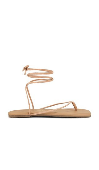 TKEES Square Toe Lilu Sandal in Brown. - size 10 | Revolve Clothing (Global)