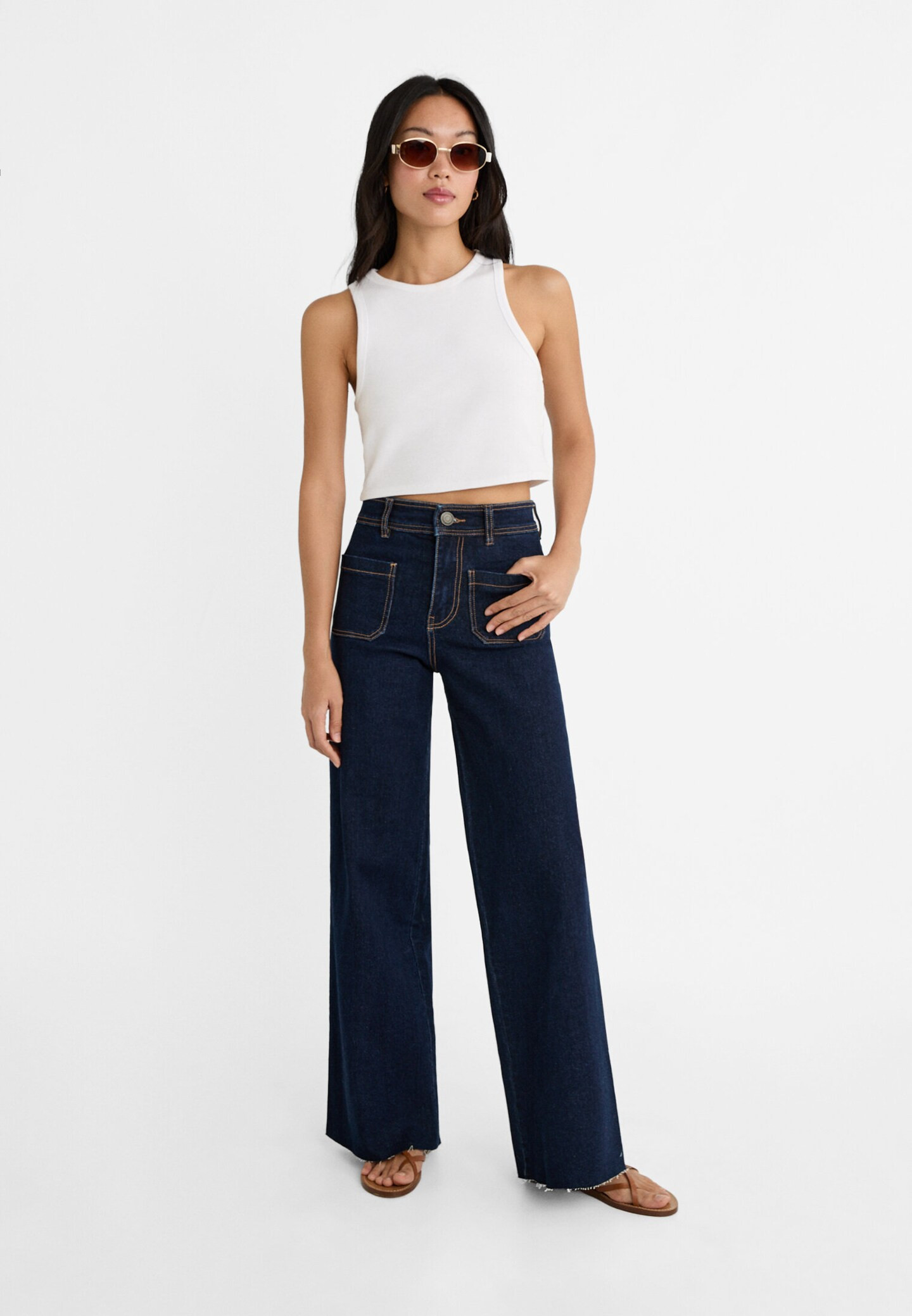 Basic ribcord crop top - T-shirts voor dames | Stradivarius Netherlands | Stradivarius (NL)