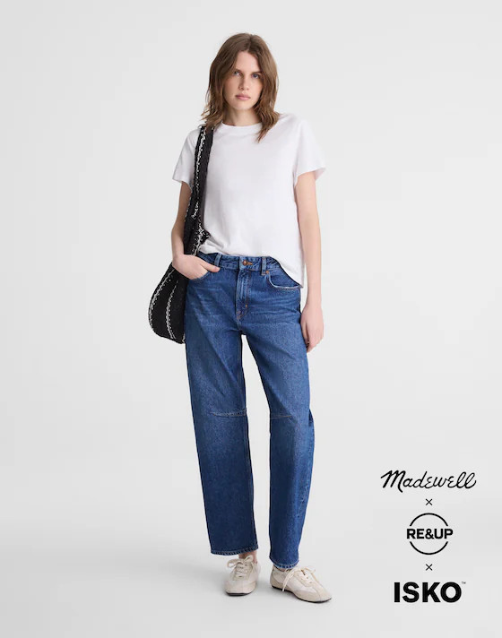 Circular Darted Barrel-Leg Jean | Madewell