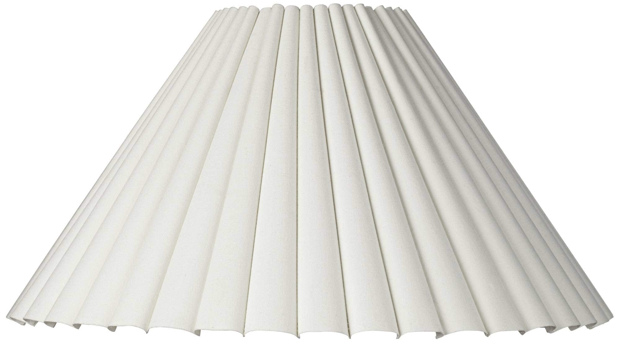 Large Box Pleat Empire Lamp Shade 7" Top x 20.5" Bottom x 10.75" High x 12.5" Slant (Spider) Repl... | Amazon (US)