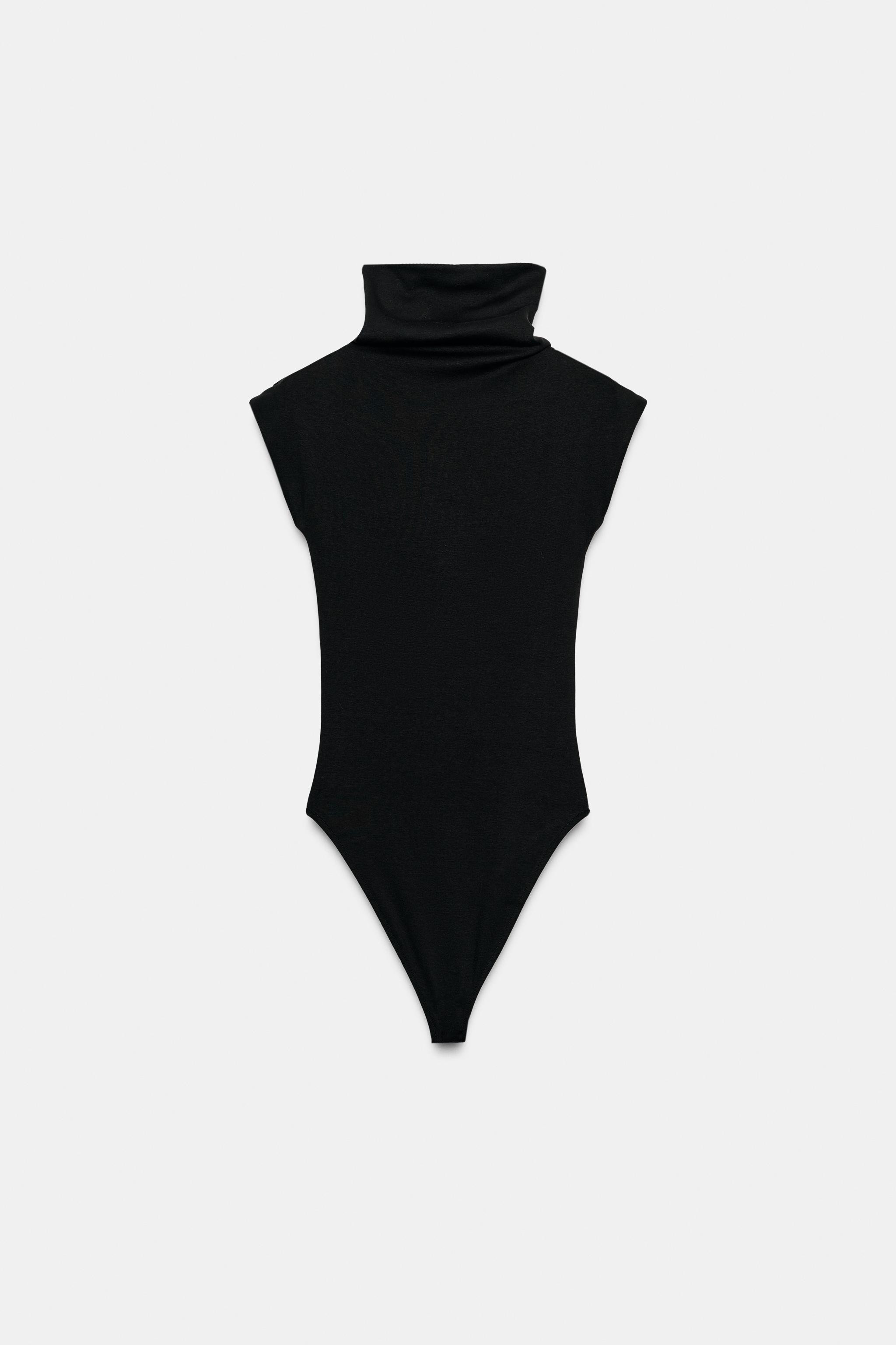 COTTON HIGH-NECK BODYSUIT | Zara UK