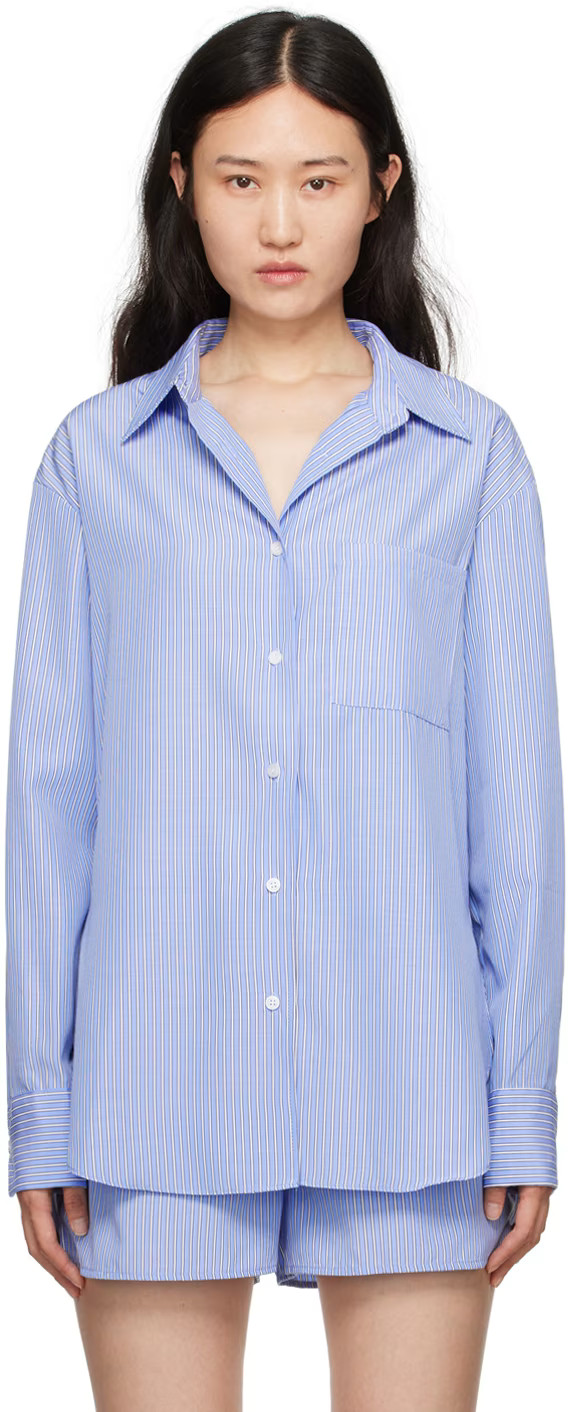 The Frankie Shop - Blue Lui Shirt | SSENSE