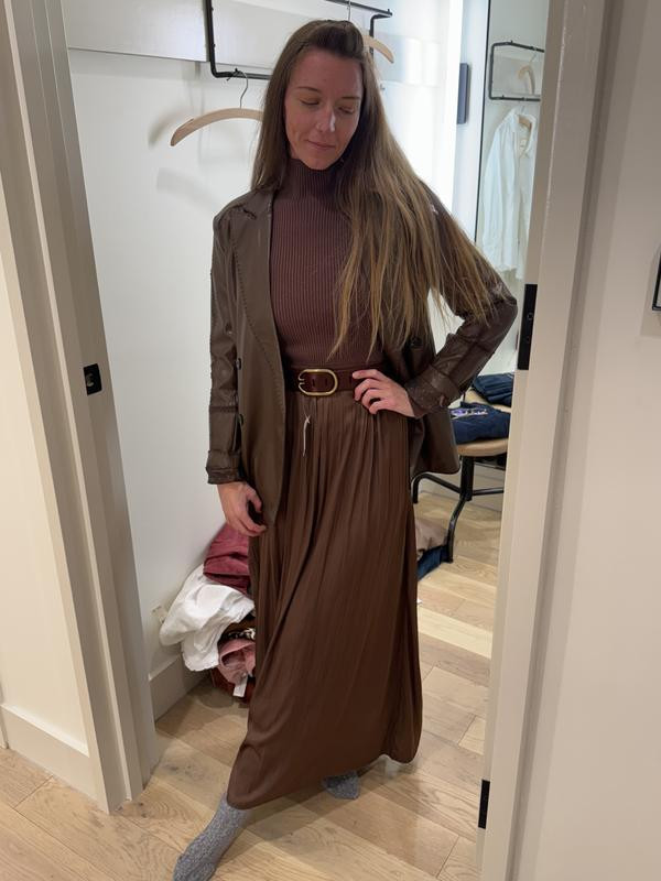 The Thea Long-Sleeve Twofer Maxi Dress | Anthropologie (US)