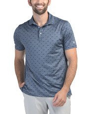 Space Dyed Printed Golf Polo | TJ Maxx