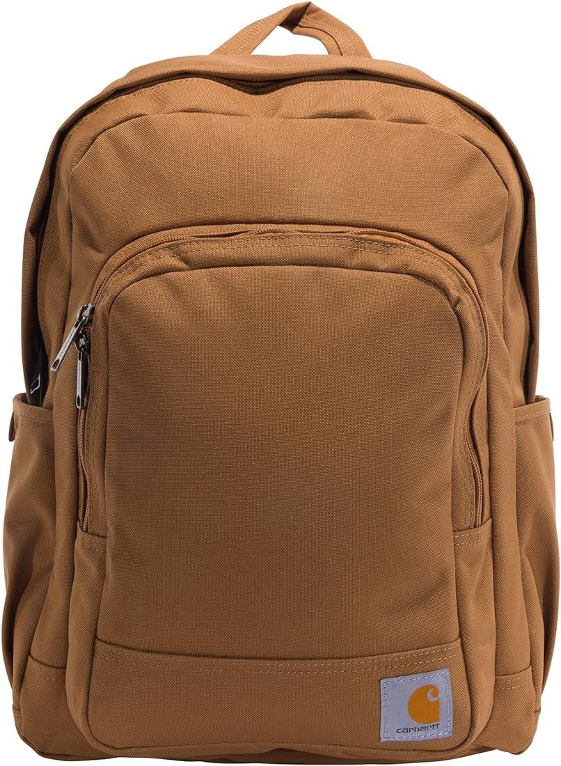 Carhartt 25L Classic Backpack, Durable Water-Resistant Pack with Laptop Sleeve, Brown, One Size | Amazon (US)