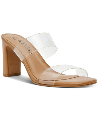 Wild Pair Zandria Two-Piece Clear Vinyl Dress Sandals, Created for Macy's - Macy's | Macy's