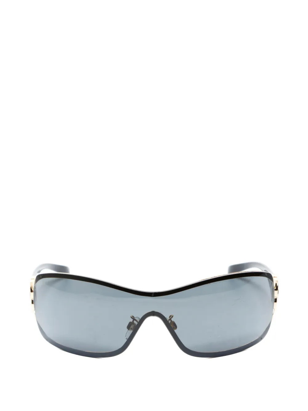 CHANEL Pre-Owned 2000s Camellia sunglasses - Gold | Farfetch Global