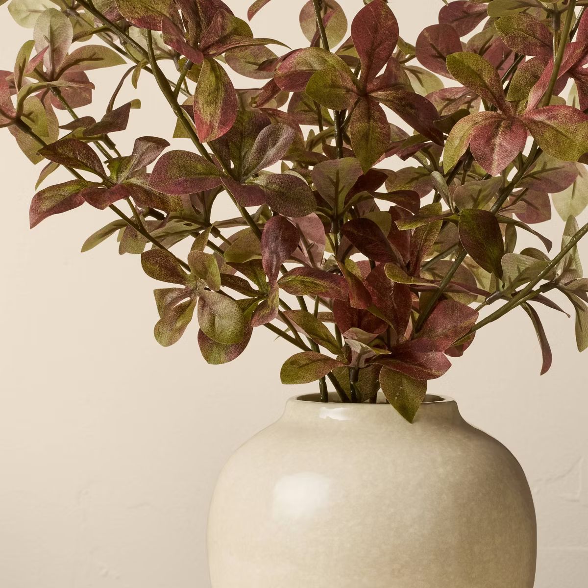 17" Faux Rusted Quince Leaf Fall Arrangement - Hearth & Hand™ with Magnolia | Target