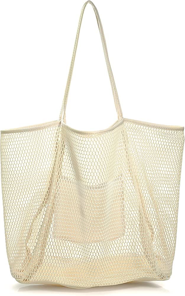 Mesh Beach Tote Womens Shoulder Handbag | Amazon (US)