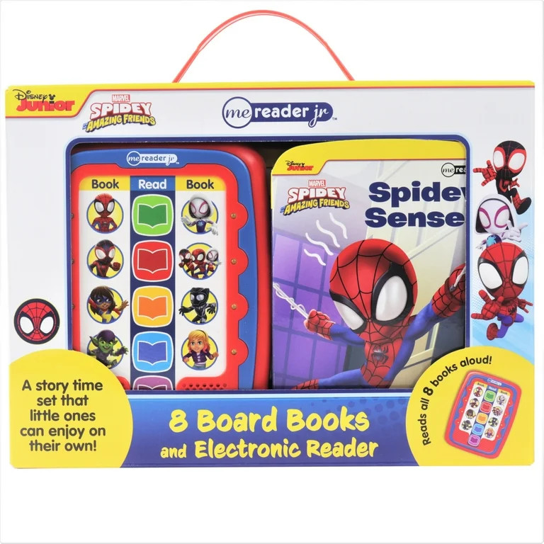 Marvel Spider-man - Spidey and His Amazing Friends- Me Reader Jr. Electronic Reader and 8 Sound B... | Walmart (US)