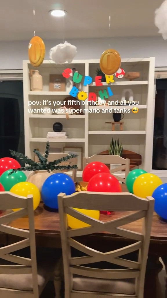 POV: it’s your fifth birthday and you wanted a ride on tank and super Mario party 

#LTKmomlife #LTKKids #LTKBaby