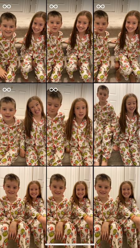Grinch pajamas!! Love target. My kids are wearing a small and medium. Perfect pajamas for the holidays and beyond. Christmas pajamas.

#LTKHoliday #LTKfamily #LTKkids