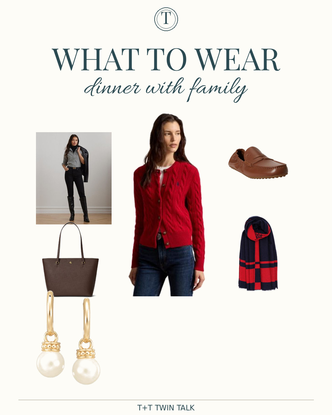 What to wear: dinner with family — all Ralph Lauren from Macy's 

 