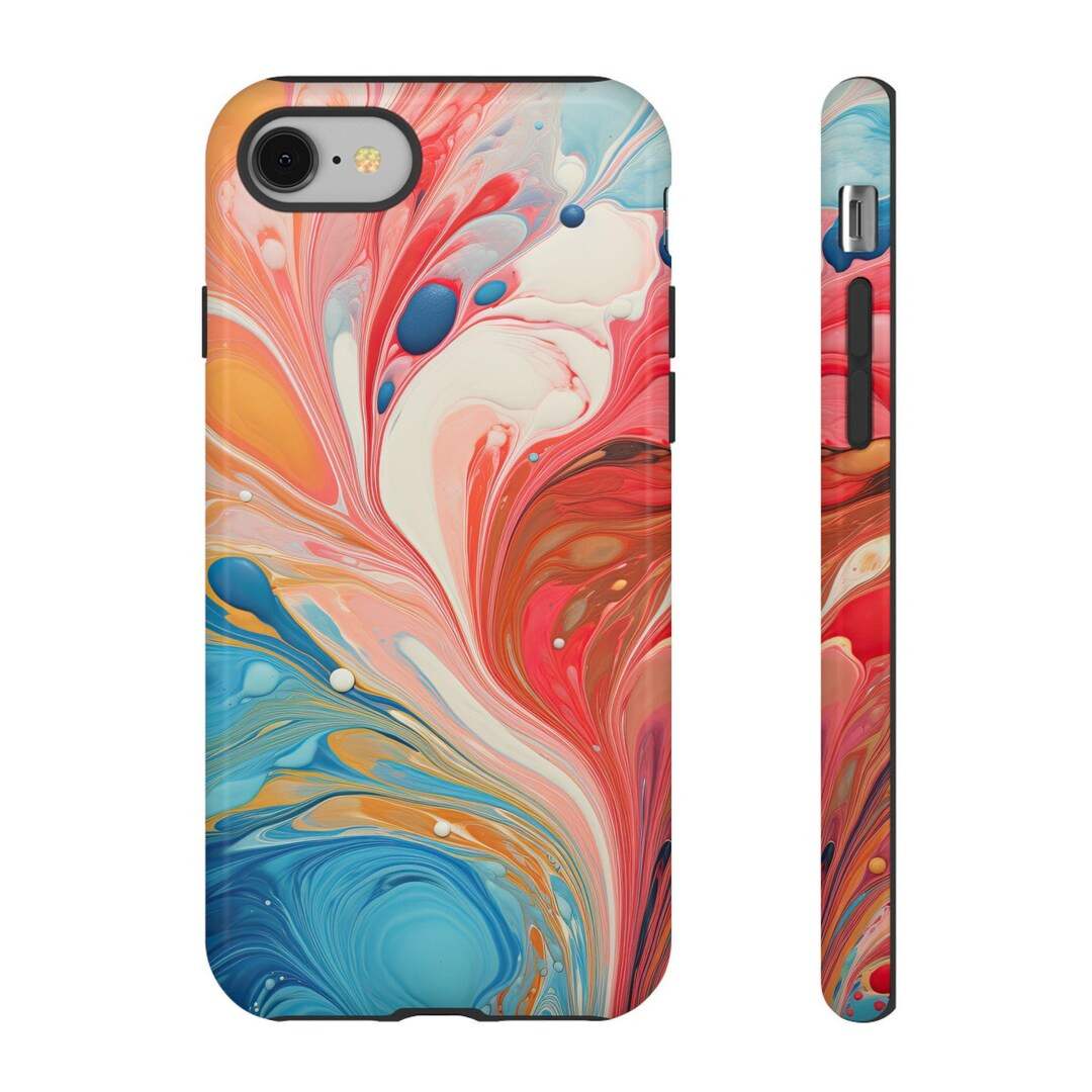 Marbled Phone Case, Paper Phone Case, Tough Cases, Phone Case, Cellphone Case, Mobile Phone Case,... | Etsy (US)